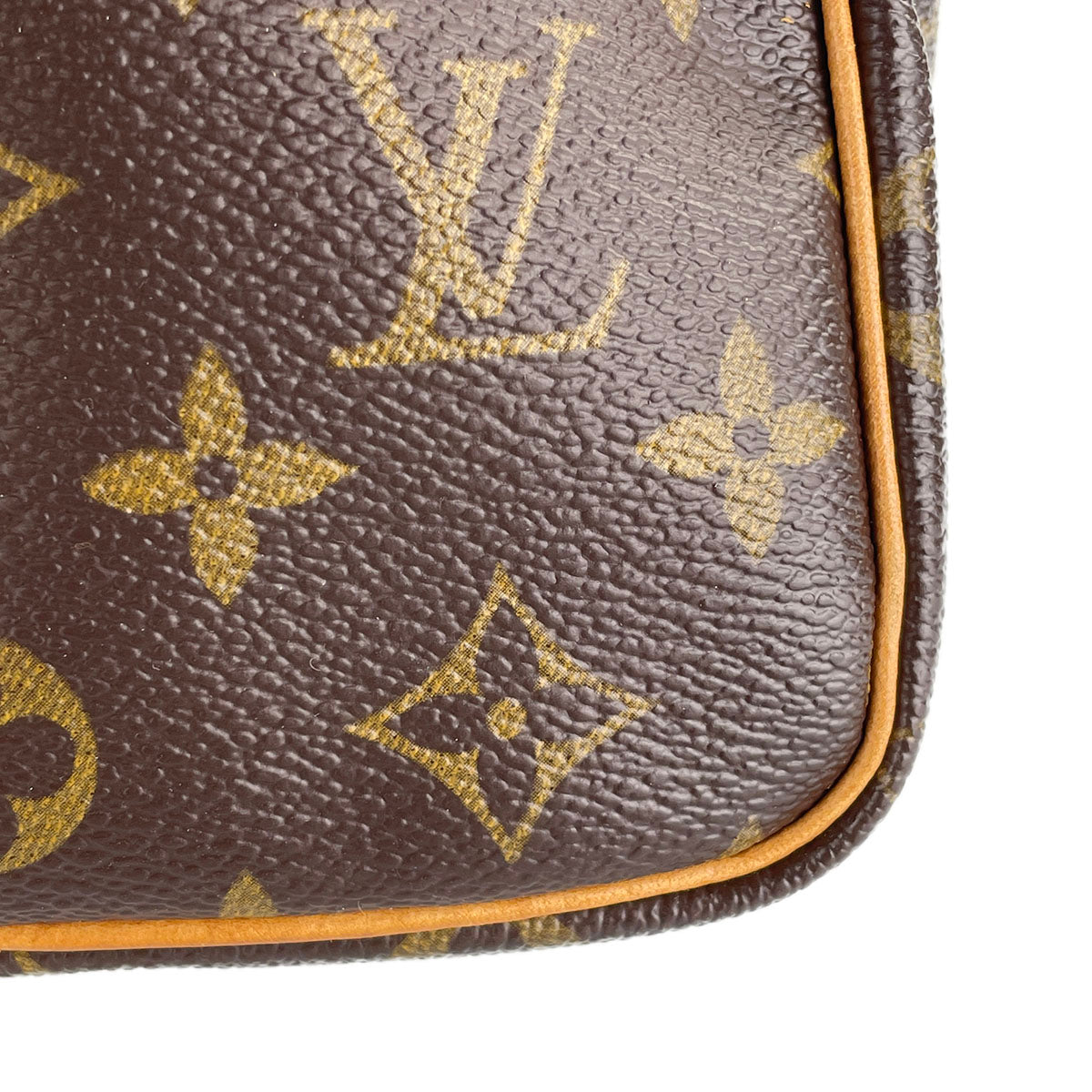 Louis Vuitton Monogram Speedy 25 Coated Canvas Fabric Brown Handbag 4938