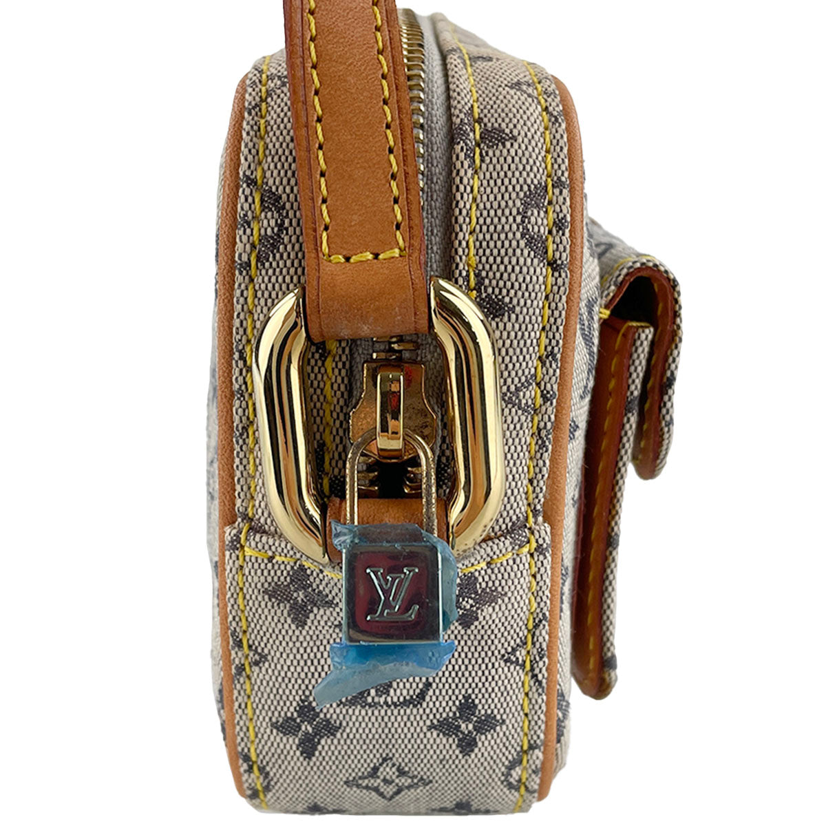 Louis Vuitton Monogram Mini Juliet MM Canvas Fabric Blue Shoulder bag 4918