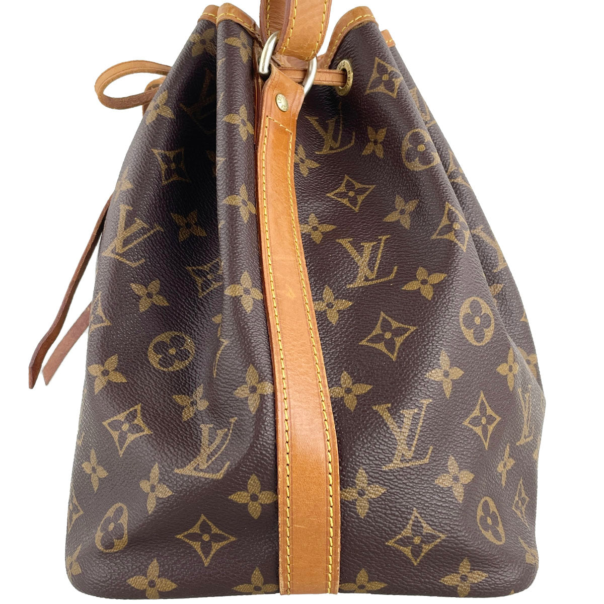 Louis Vuitton Monogram Petit Noe Coated Canvas Fabric Brown Shoulder bag 4846