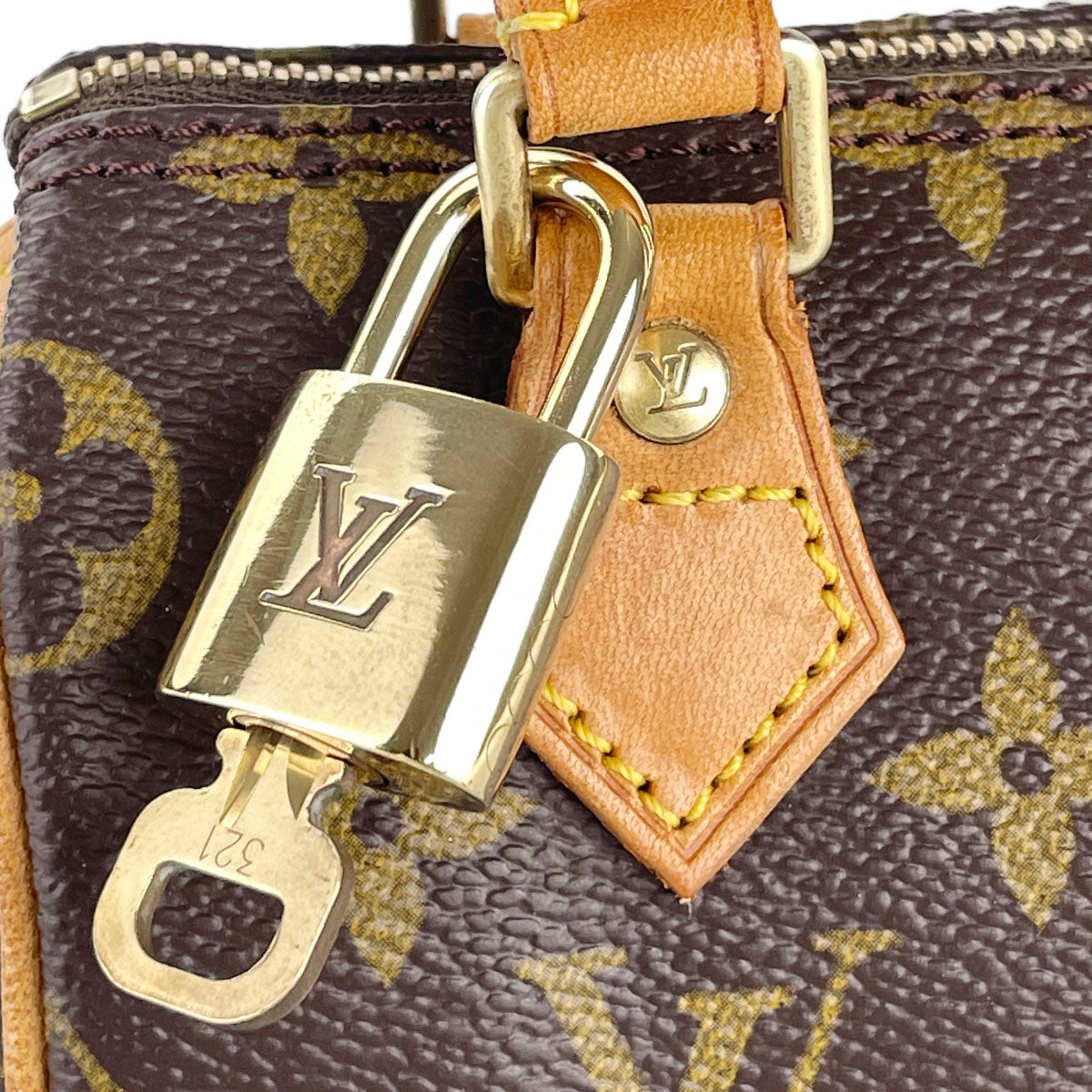 Louis Vuitton Monogram Mini speedy Coated Canvas Fabric Brown Handbag 4930