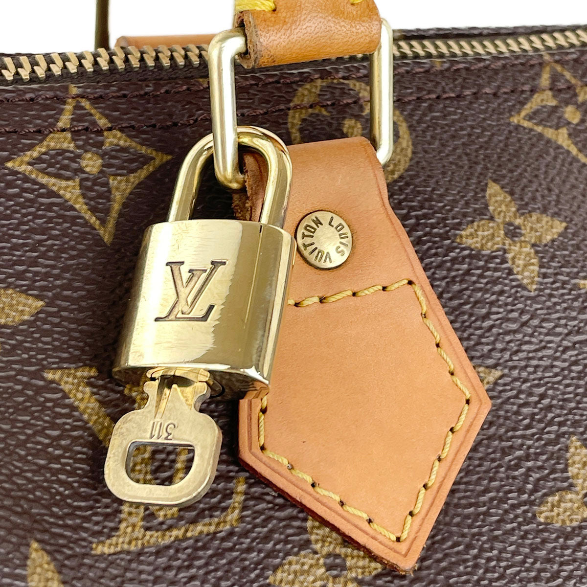 Louis Vuitton Monogram Speedy 25 Coated Canvas Fabric Brown Handbag 4941