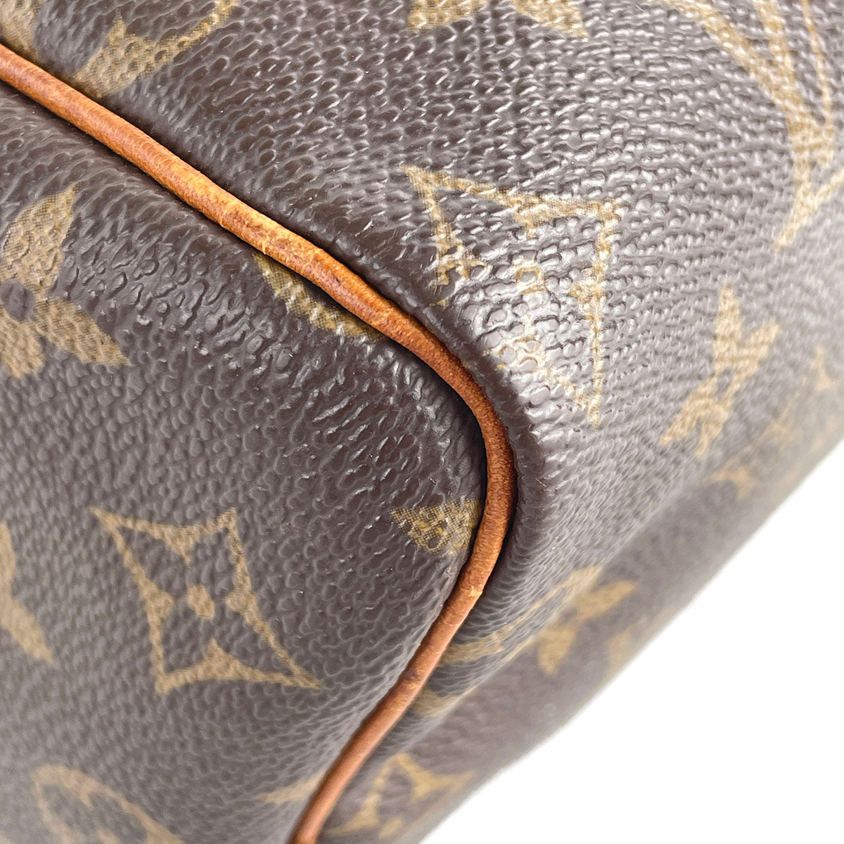 Louis Vuitton Monogram Speedy 25 Coated Canvas Fabric Brown Handbag 4899