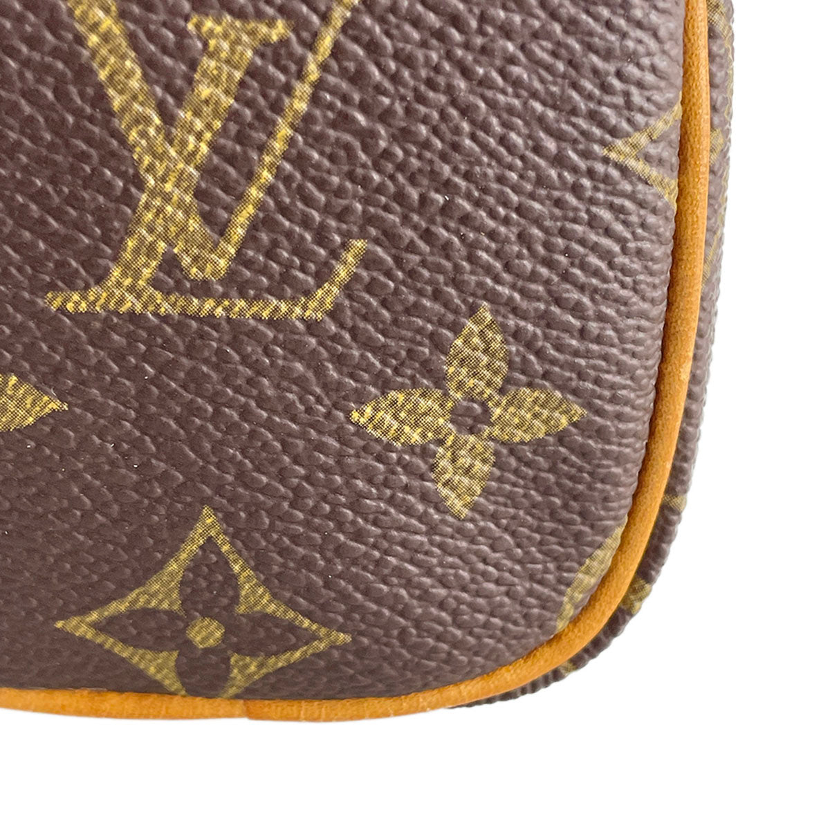Louis Vuitton Monogram Mini speedy Coated Canvas Fabric Brown 2way Handbag 4944