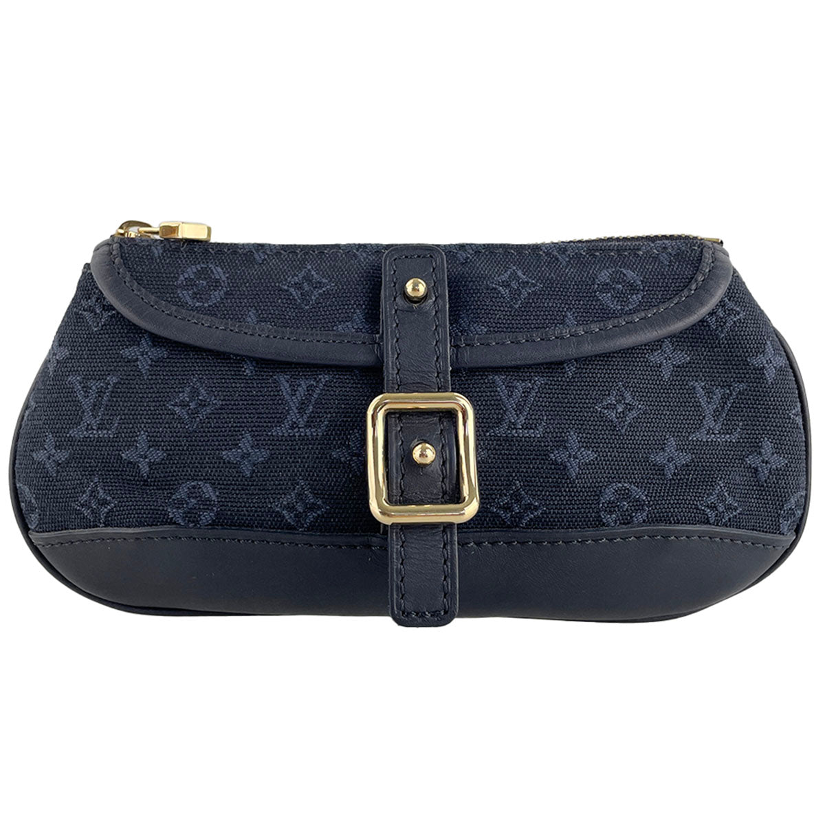 Louis Vuitton Monogram Mini Ann Sophie Canvas Fabric Navy Pouch 4889