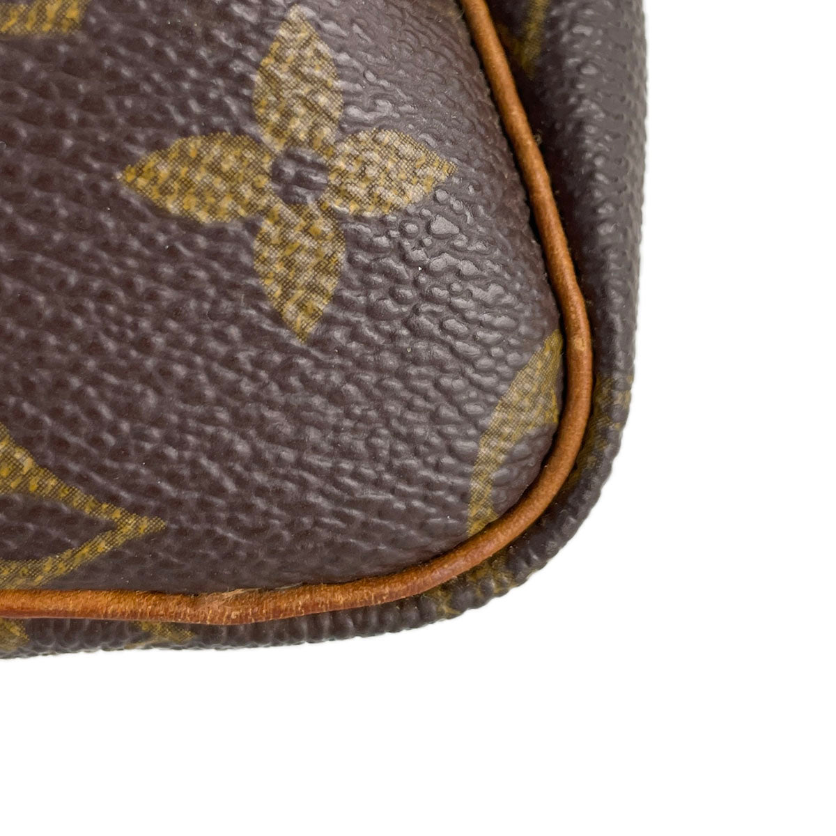 Louis Vuitton Monogram Mini speedy 2way Coated Canvas Fabric Brown Handbag 4877