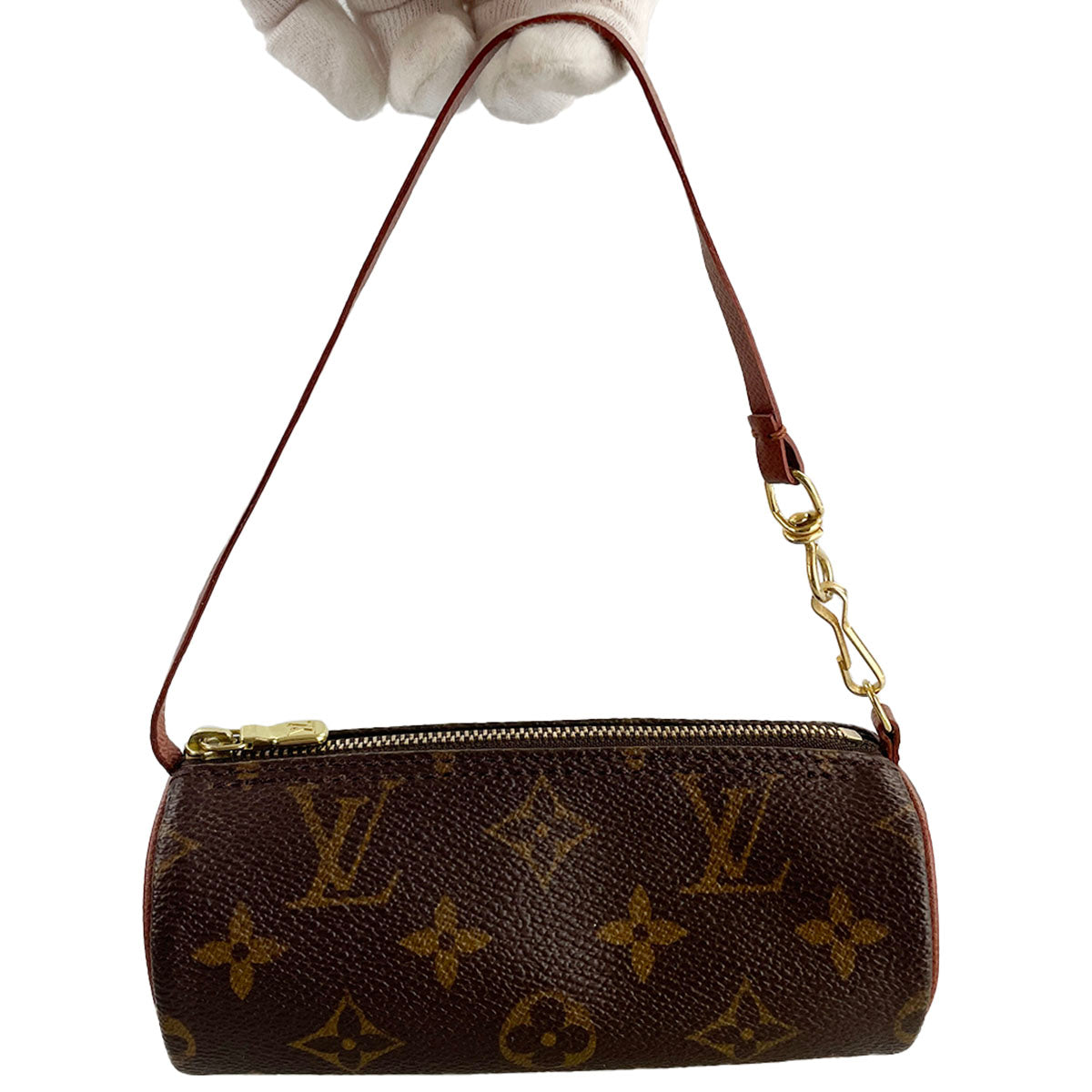 Louis Vuitton Monogram Papillon 30 Coated Canvas Leather Brown Handbag 4906