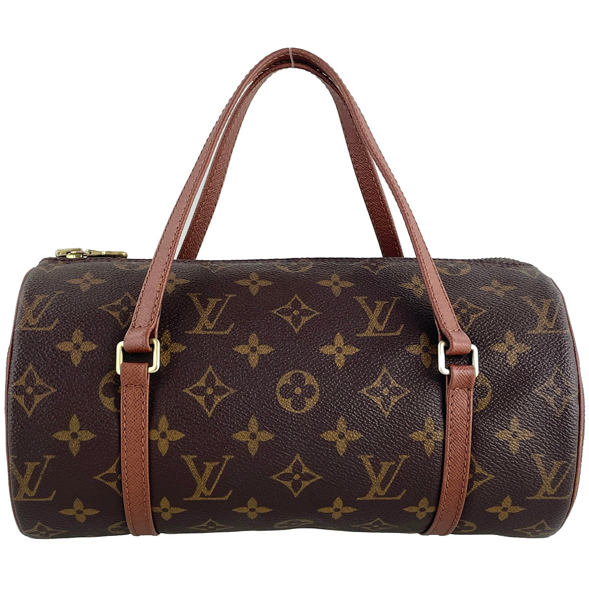 Louis Vuitton Monogram Papillon 26 Coated Canvas Leather Brown Handbag 4858