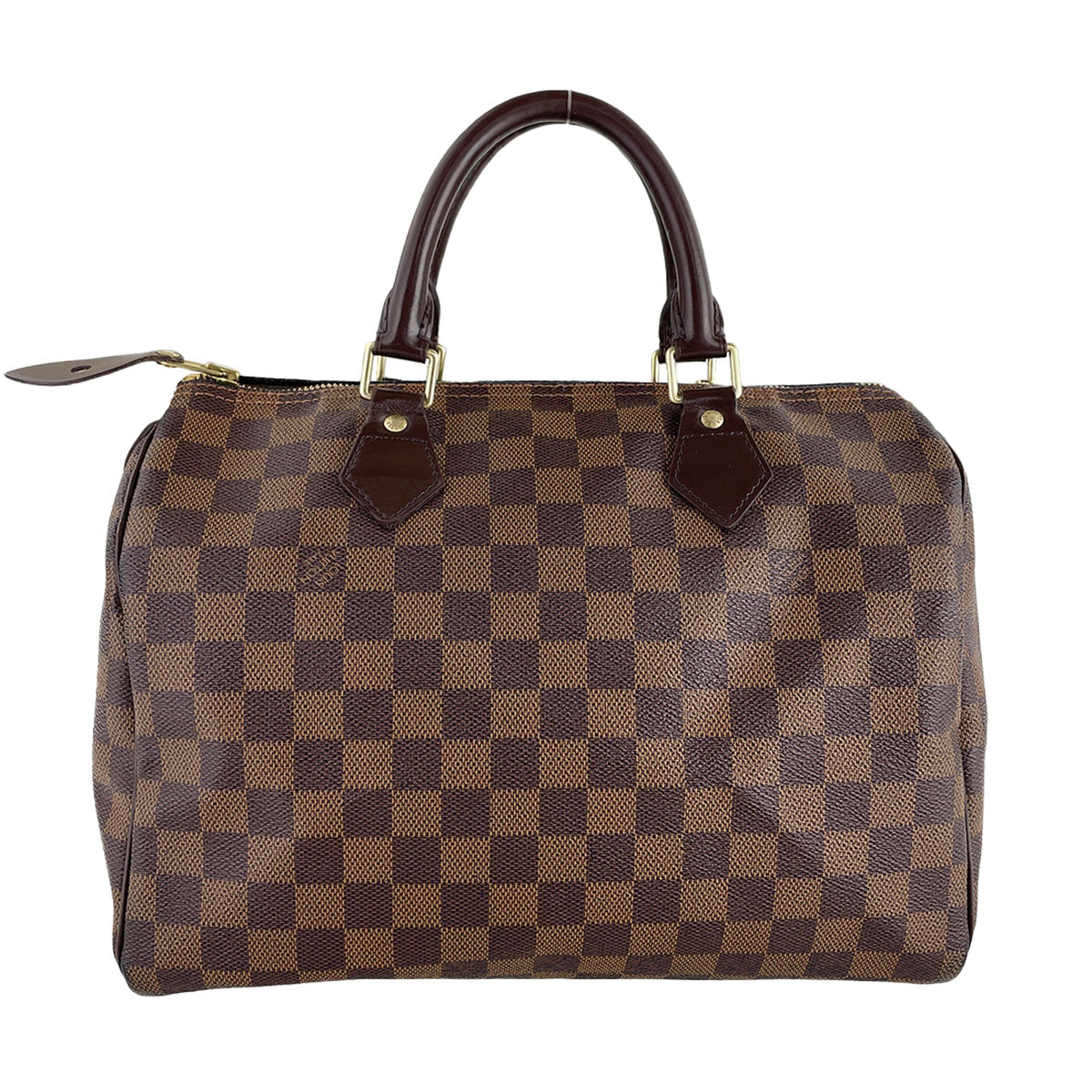 Louis Vuitton Damier Speedy 30 Coated Canvas Fabric Brown Handbag 4893