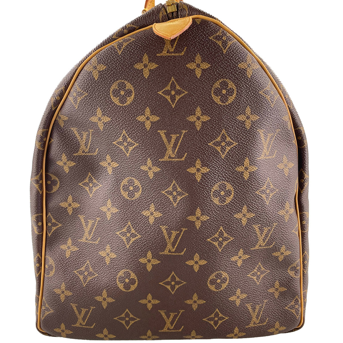 Louis Vuitton Monogram Keepall 55 Coated Canvas Fabric Brown Boston Bag 4857