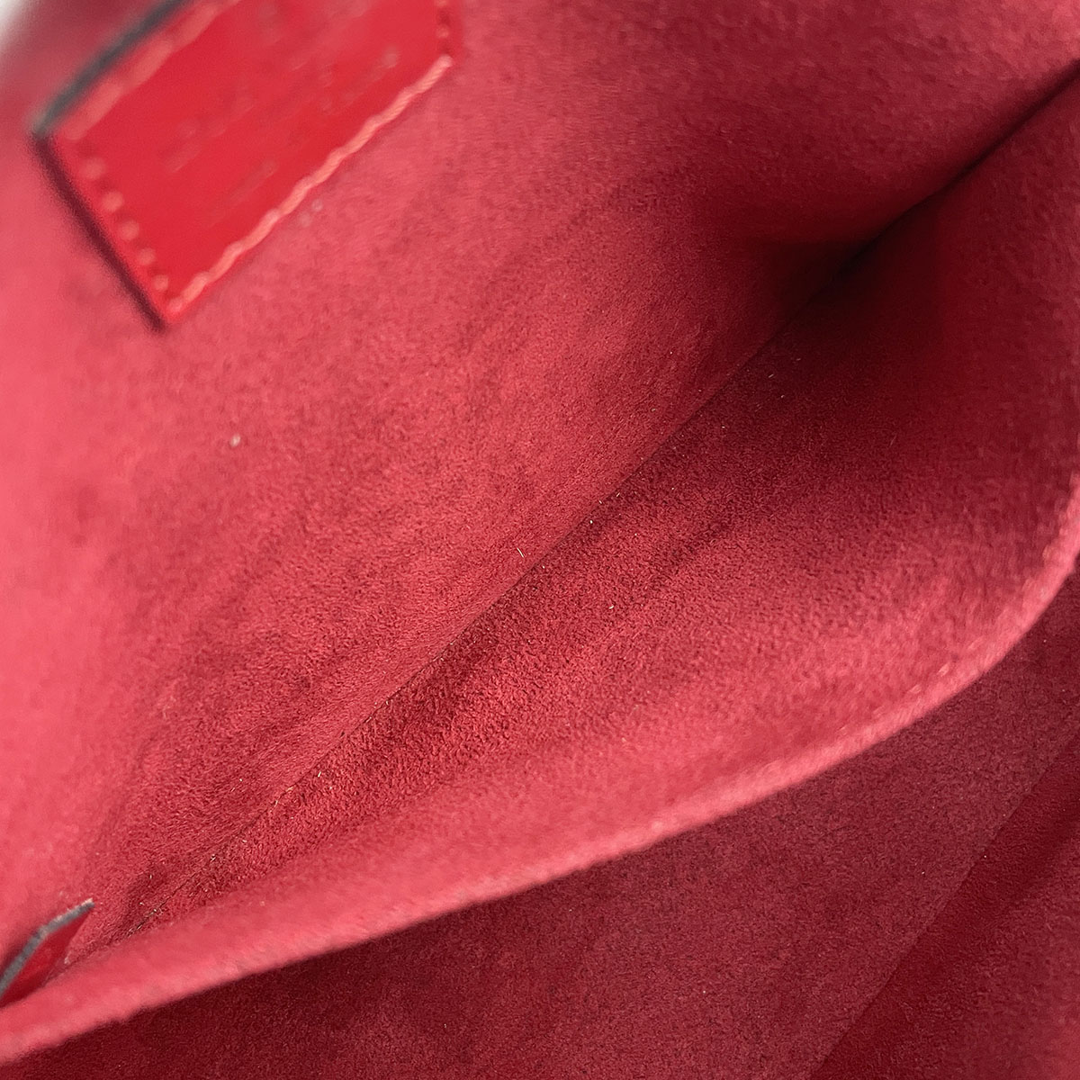 Louis Vuitton Epi Jasmine Leather Suede Red Handbag 4940