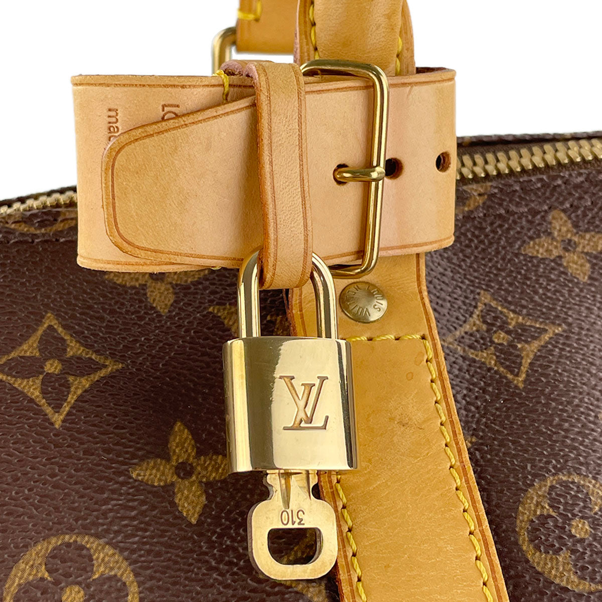 Louis Vuitton Monogram Keepall 55 Coated Canvas Fabric Brown Boston Bag 4857