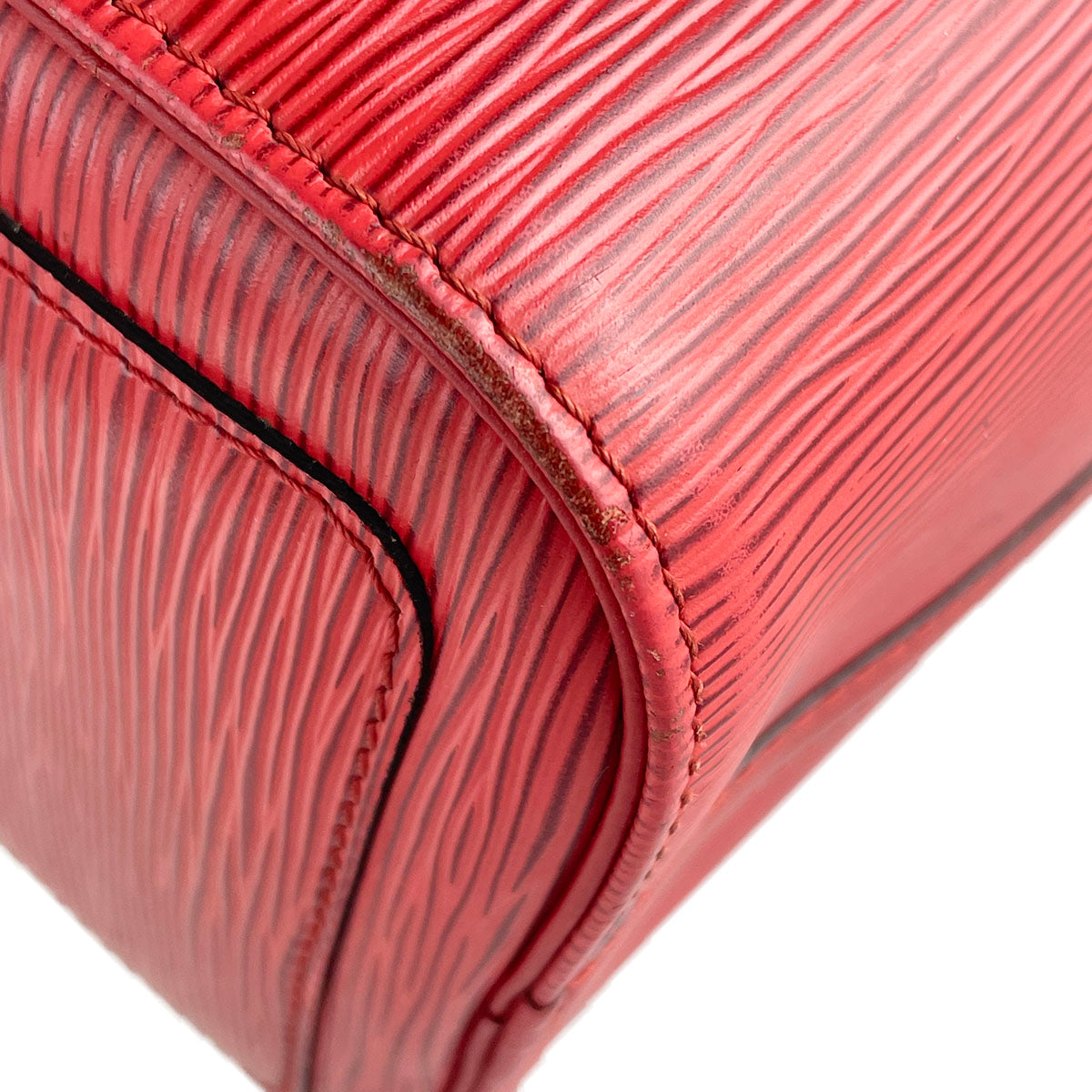 Louis Vuitton Epi Speedy 25 Leather Suede Red Handbag 4919