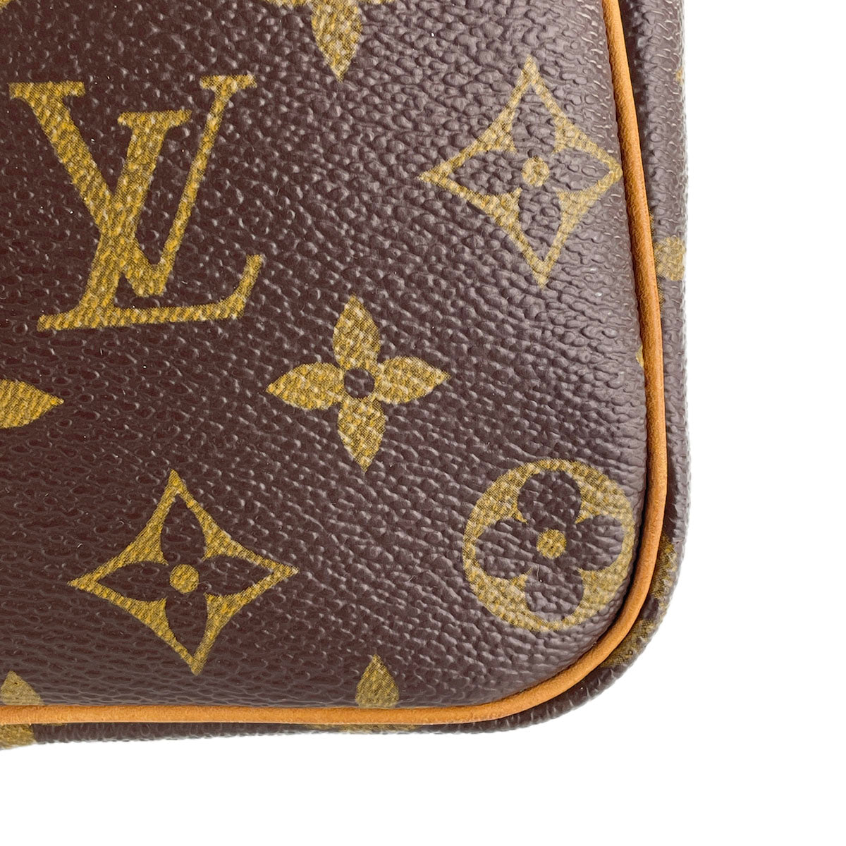 Louis Vuitton Monogram Speedy 35 Coated Canvas Fabric Brown Handbag 4849