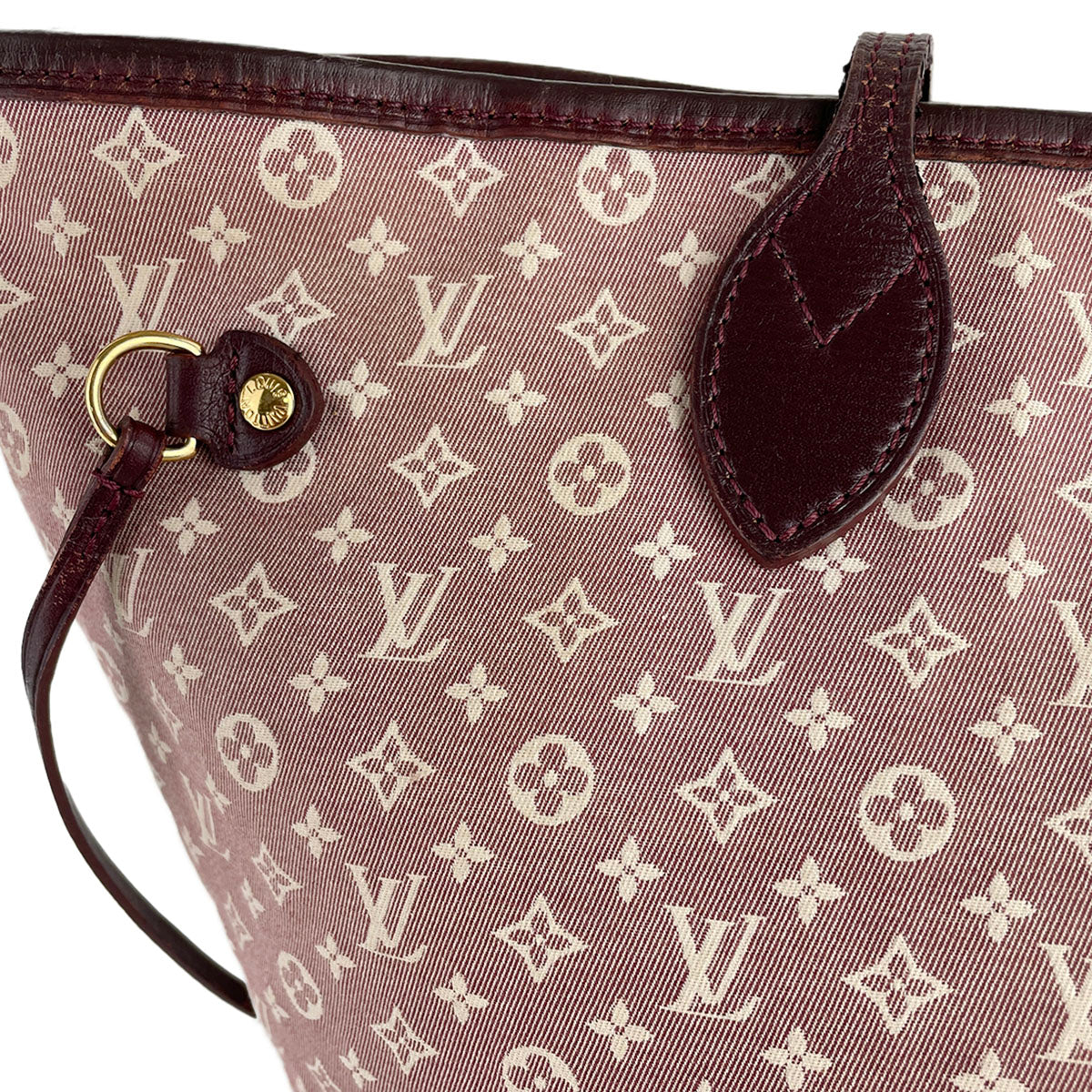 Louis Vuitton Monogram Idylle Neverfull MM Cotton Fabric Brown Tote bag 4895