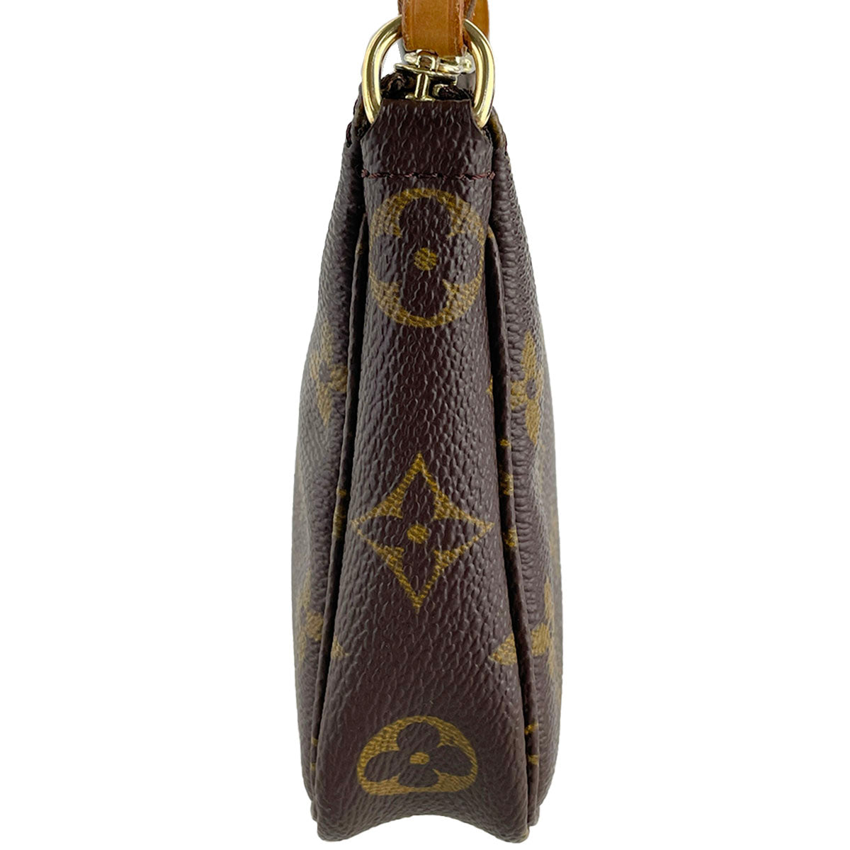 Louis Vuitton Monogram Pochette Accessoires Coated Canvas Brown Handbag 4844
