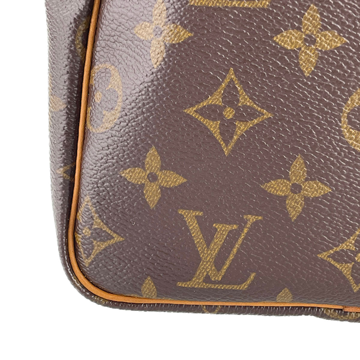 Louis Vuitton Monogram Speedy 30 Coated Canvas Fabric Brown Handbag 4865