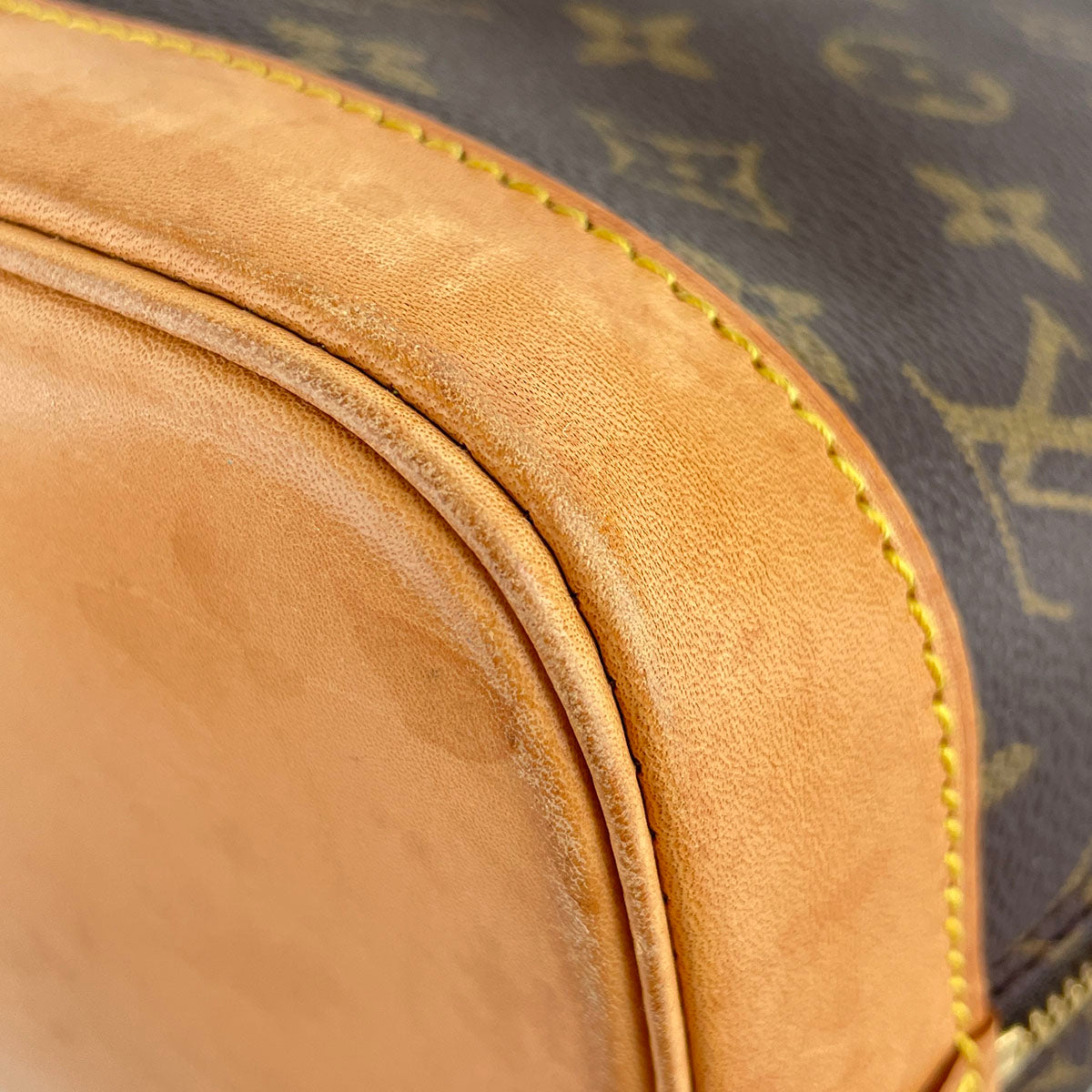 Louis Vuitton Monogram Alma 2way Coated Canvas Fabric Brown Handbag 4902