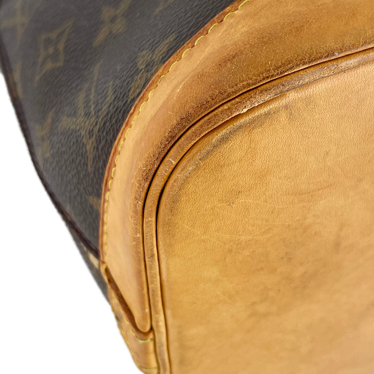Louis Vuitton Monogram Alma Coated Canvas Fabric Brown Handbag 4915