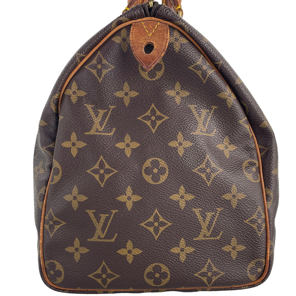 Louis Vuitton Monogram Speedy 30 Coated Canvas Fabric Brown Handbag 4914