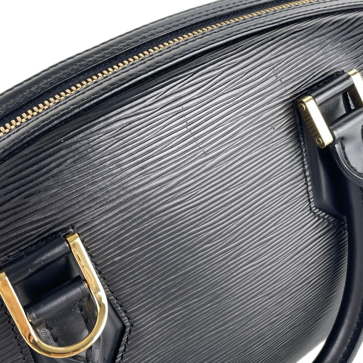 Louis Vuitton Epi Jasmine Leather Suede Black Handbag 4929