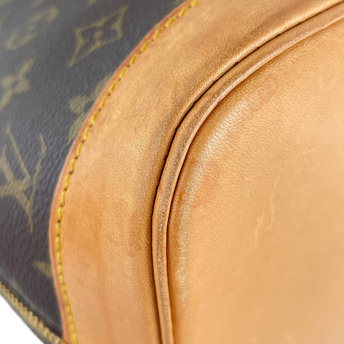 Louis Vuitton Monogram Alma 2way Coated Canvas Fabric Brown Handbag 4902
