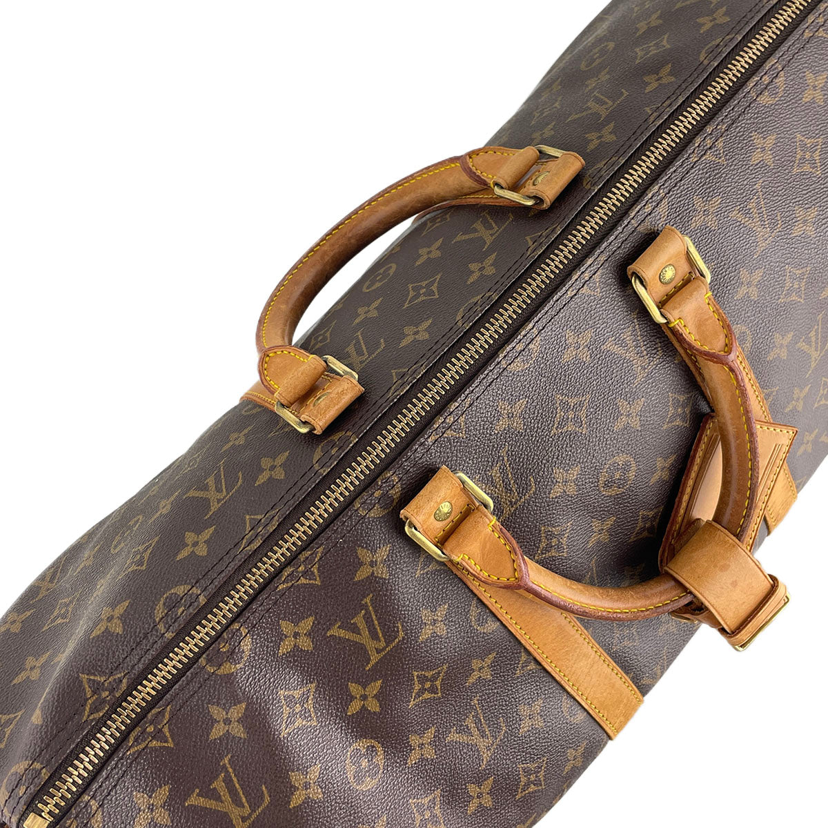 Louis Vuitton Monogram Keepall Bandouliere 50 Coated Canvas Boston Bag 4869
