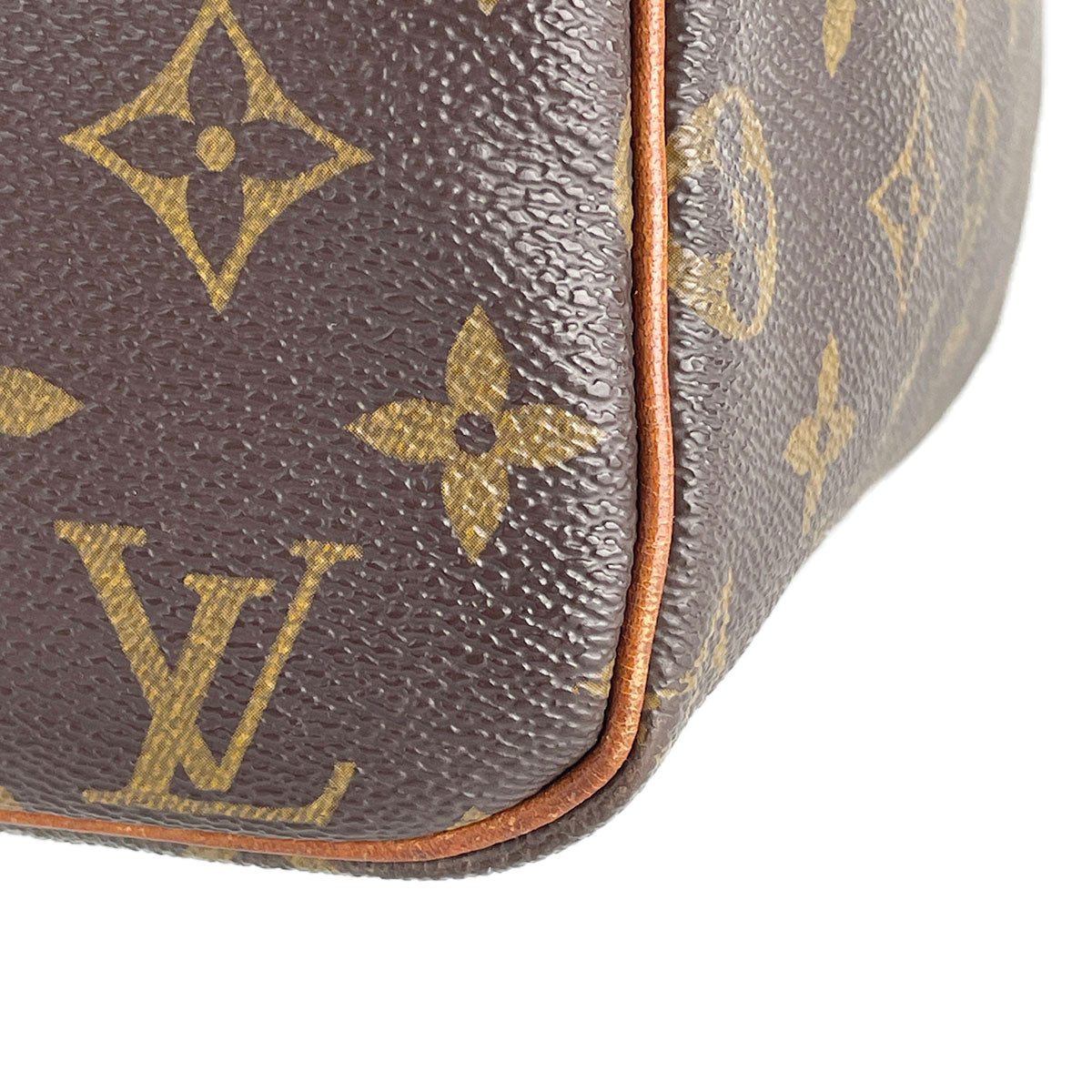 Louis Vuitton Monogram Speedy 25 Coated Canvas Fabric Brown Handbag 4897