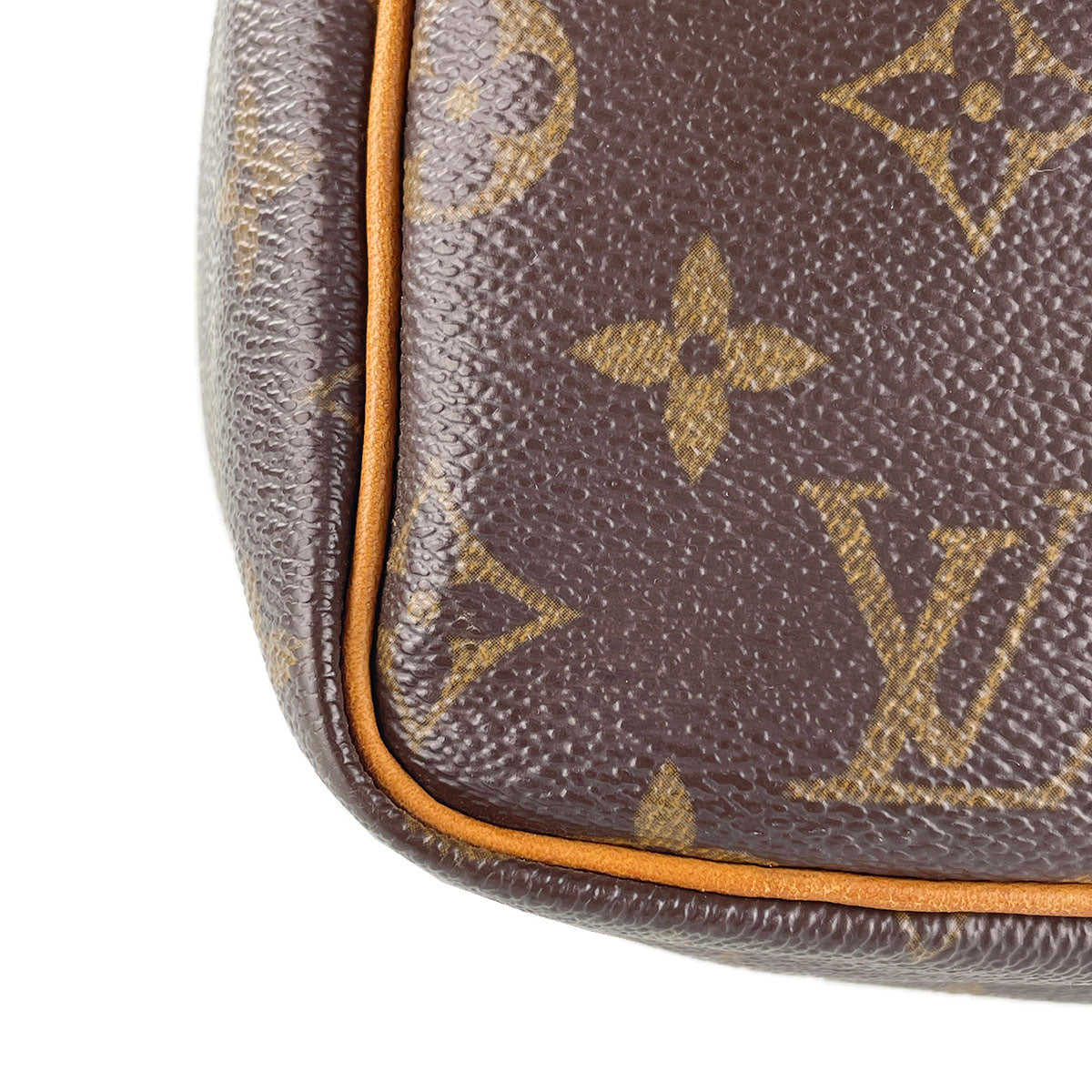 Louis Vuitton Monogram Speedy 30 Coated Canvas Fabric Brown Handbag 4935