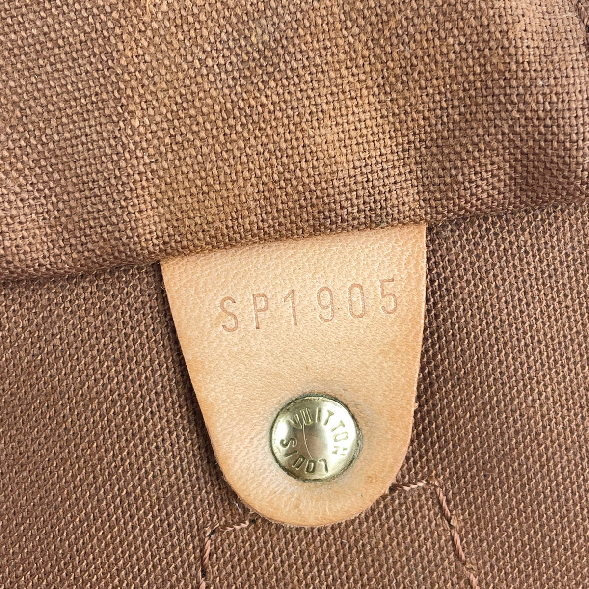 Louis Vuitton Monogram Speedy 35 Coated Canvas Fabric Brown Handbag 4849