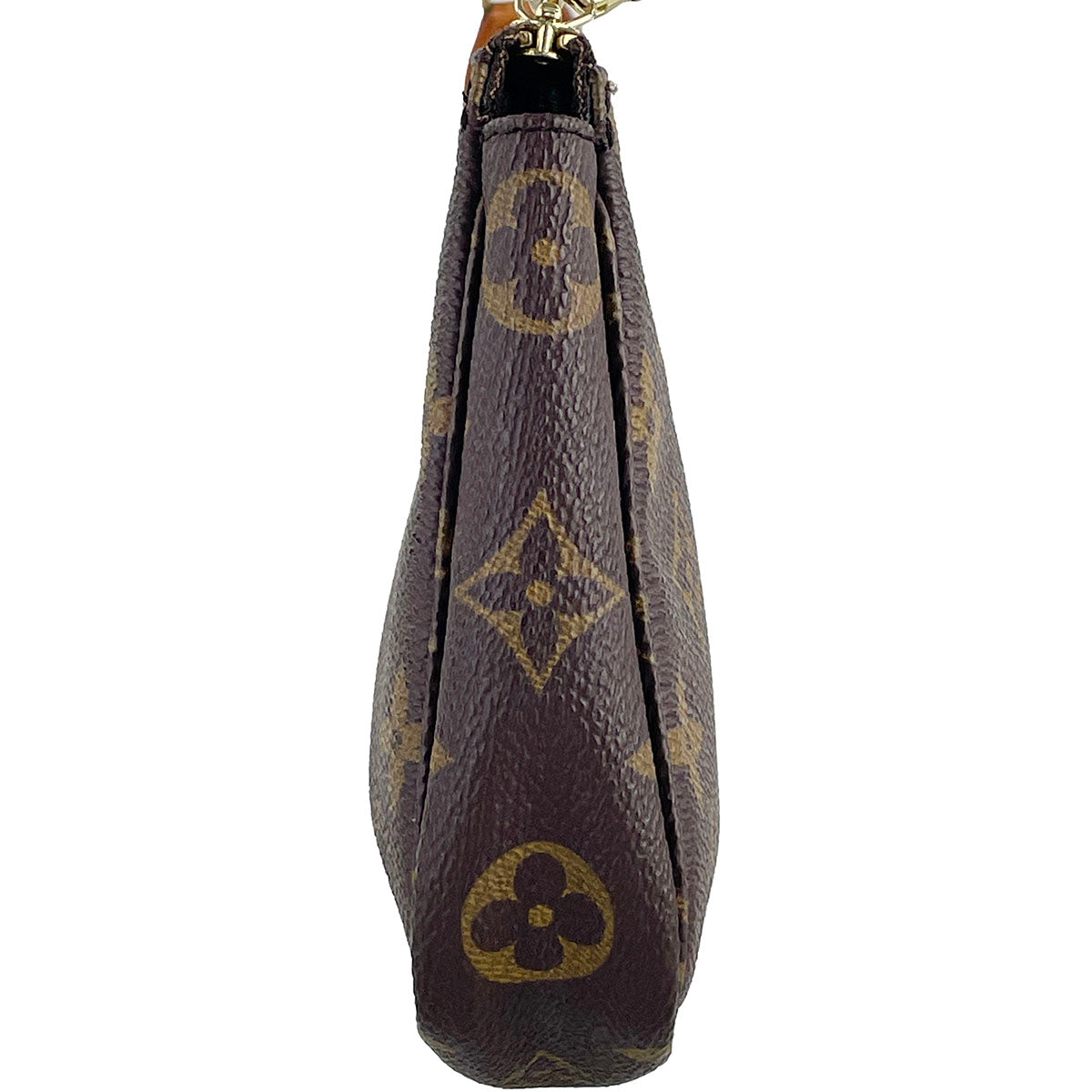 Louis Vuitton Monogram Pochette Accessoires Coated Canvas Brown Handbag 4922