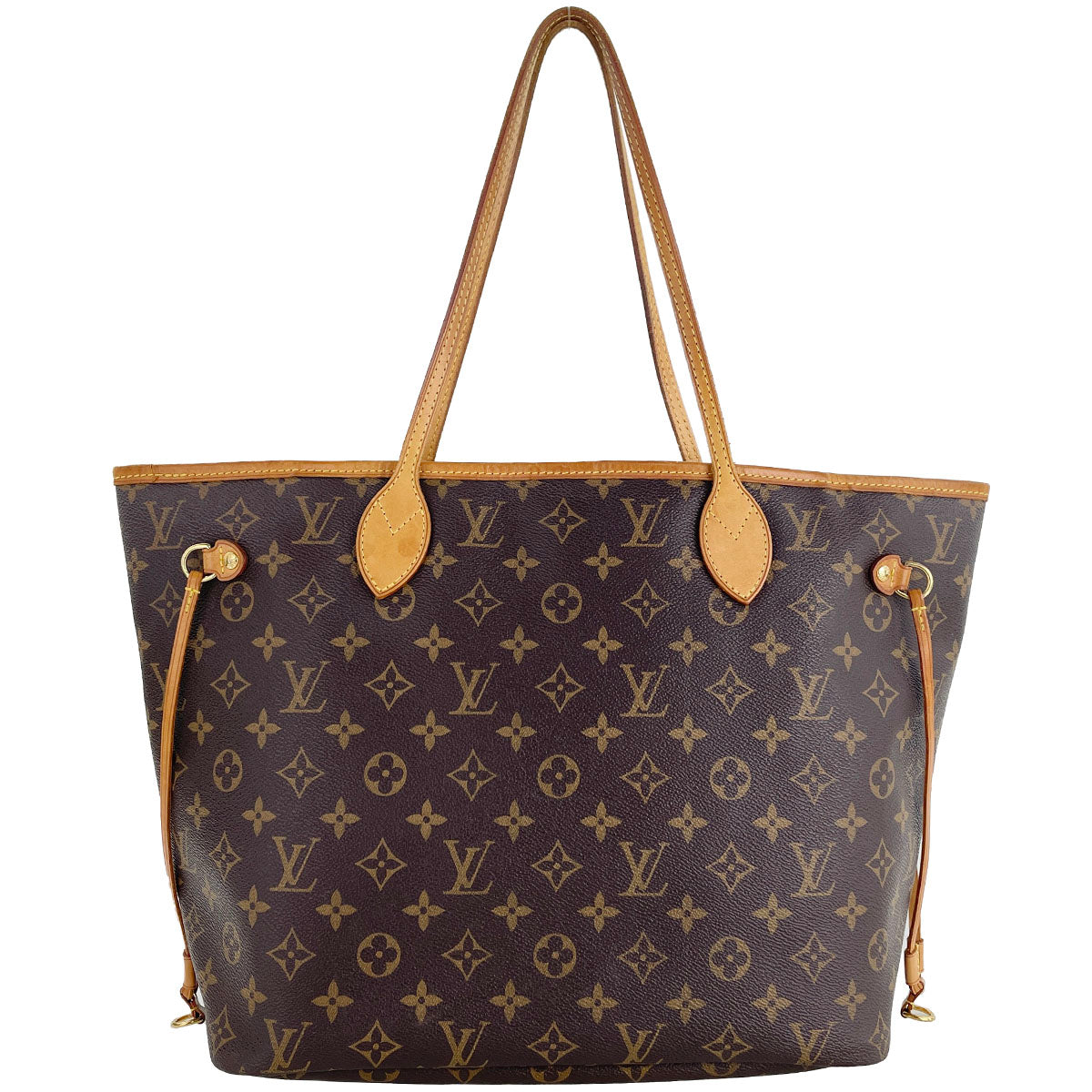 Louis Vuitton Monogram Neverfull MM Coated Canvas Fabric Brown Tote bag 4910