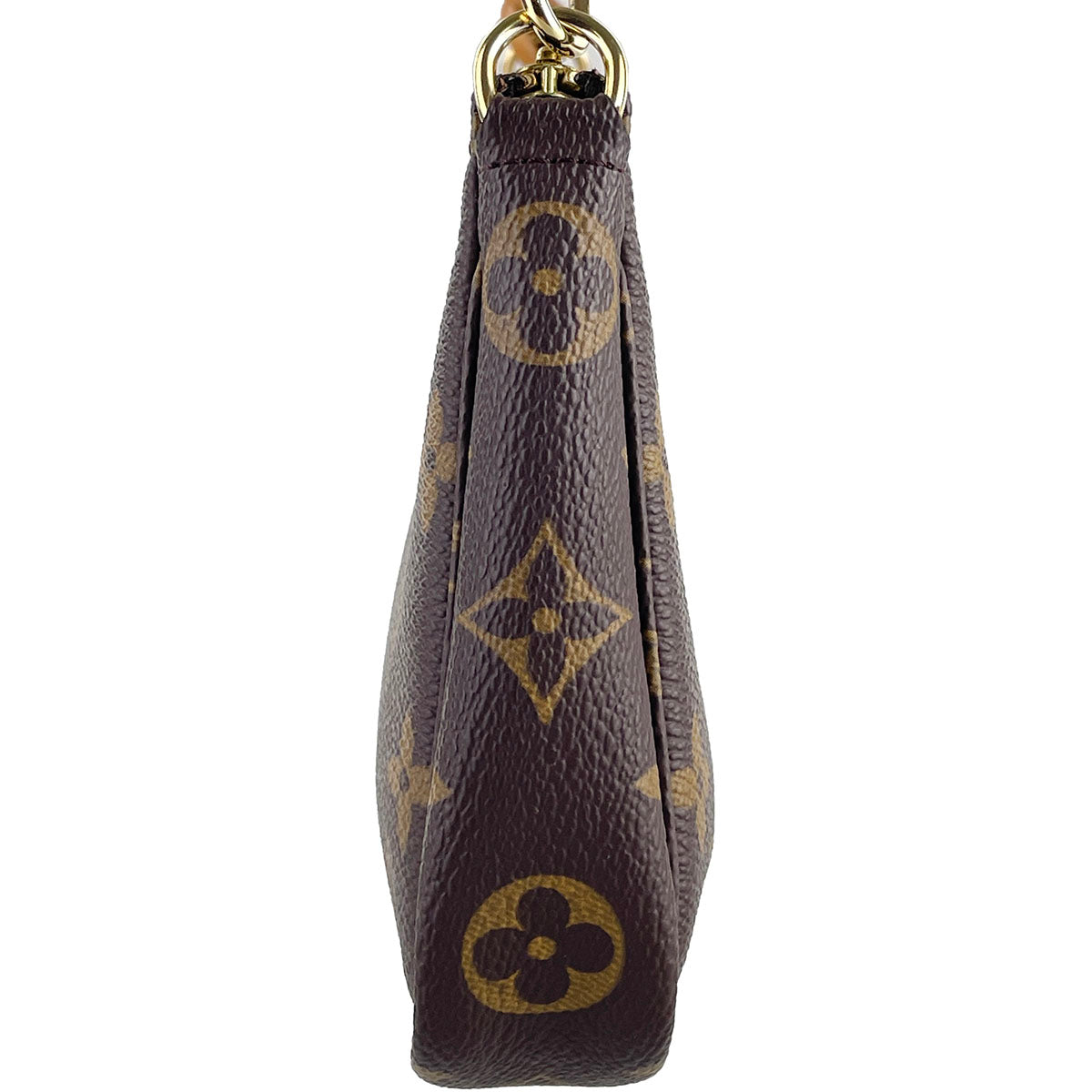 Louis Vuitton Monogram Pochette Accessoires Coated Canvas Brown Handbag 4920