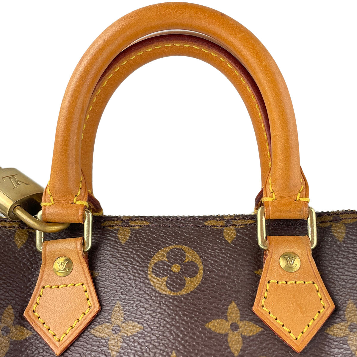 Louis Vuitton Monogram Mini speedy 2way Coated Canvas Fabric Brown Handbag 4853