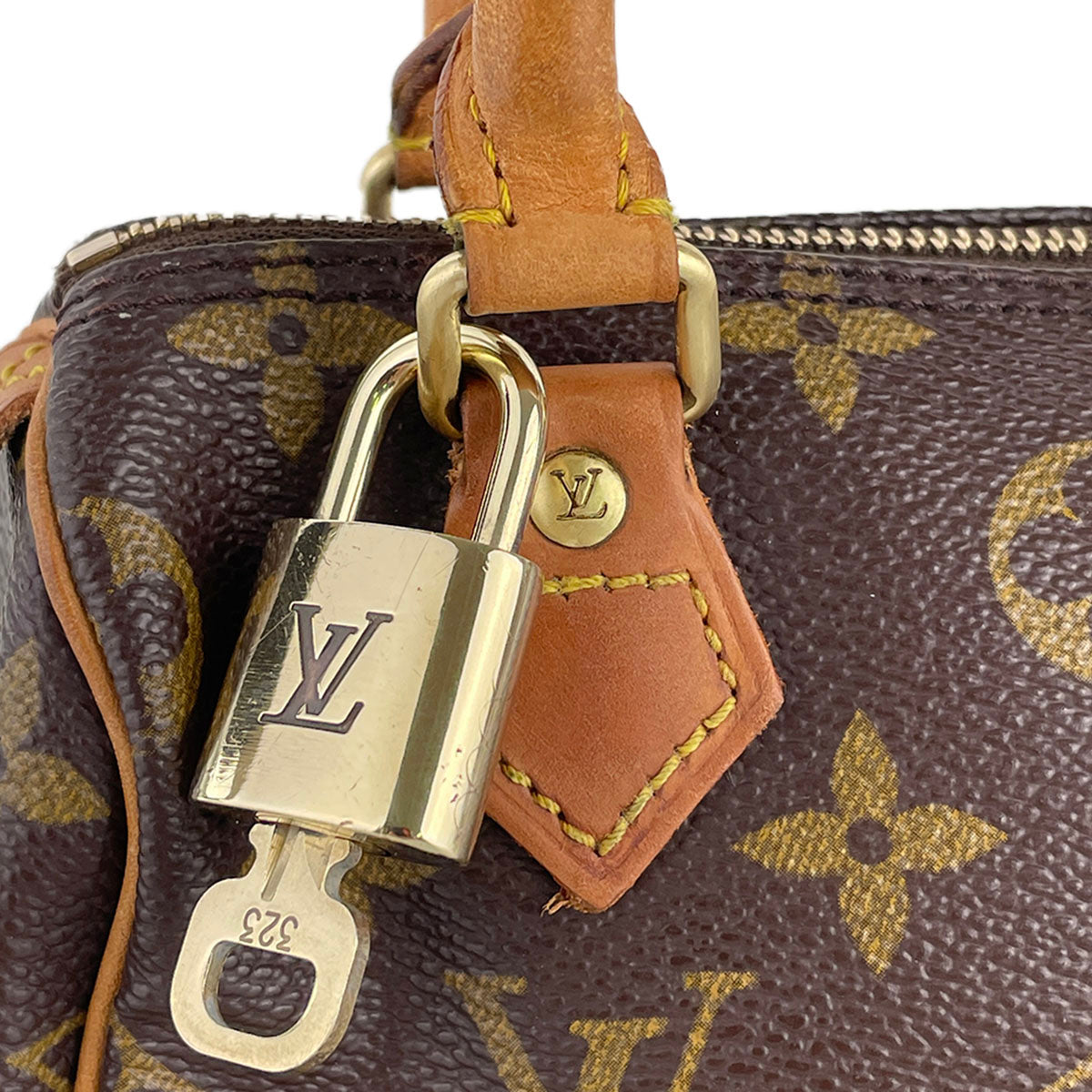 Louis Vuitton Monogram Mini speedy Coated Canvas Fabric Brown 2way Handbag 4934