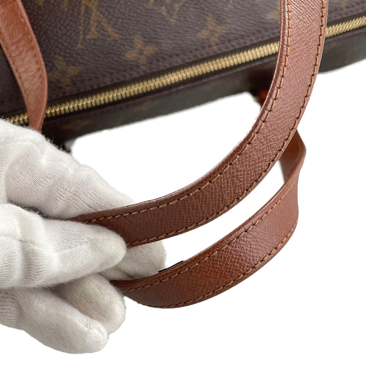 Louis Vuitton Monogram Papillon 30 Coated Canvas Leather Brown Handbag 4906