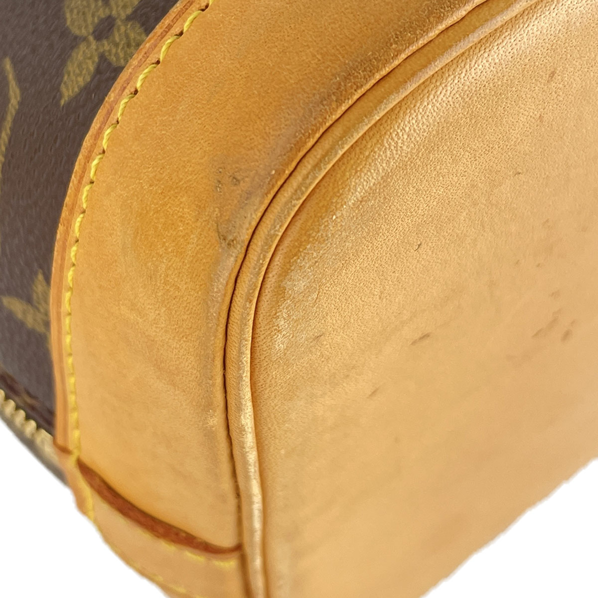 Louis Vuitton Monogram Alma Coated Canvas Fabric Brown Handbag 4829