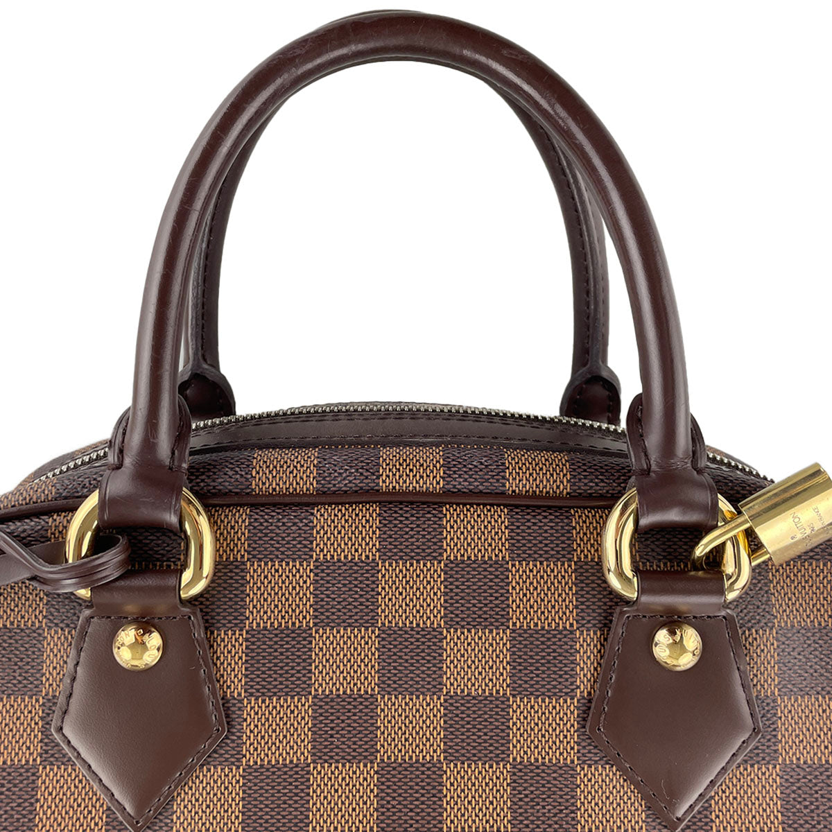 Louis Vuitton Damier Duomo Coated Canvas Suede Brown Handbag 4905