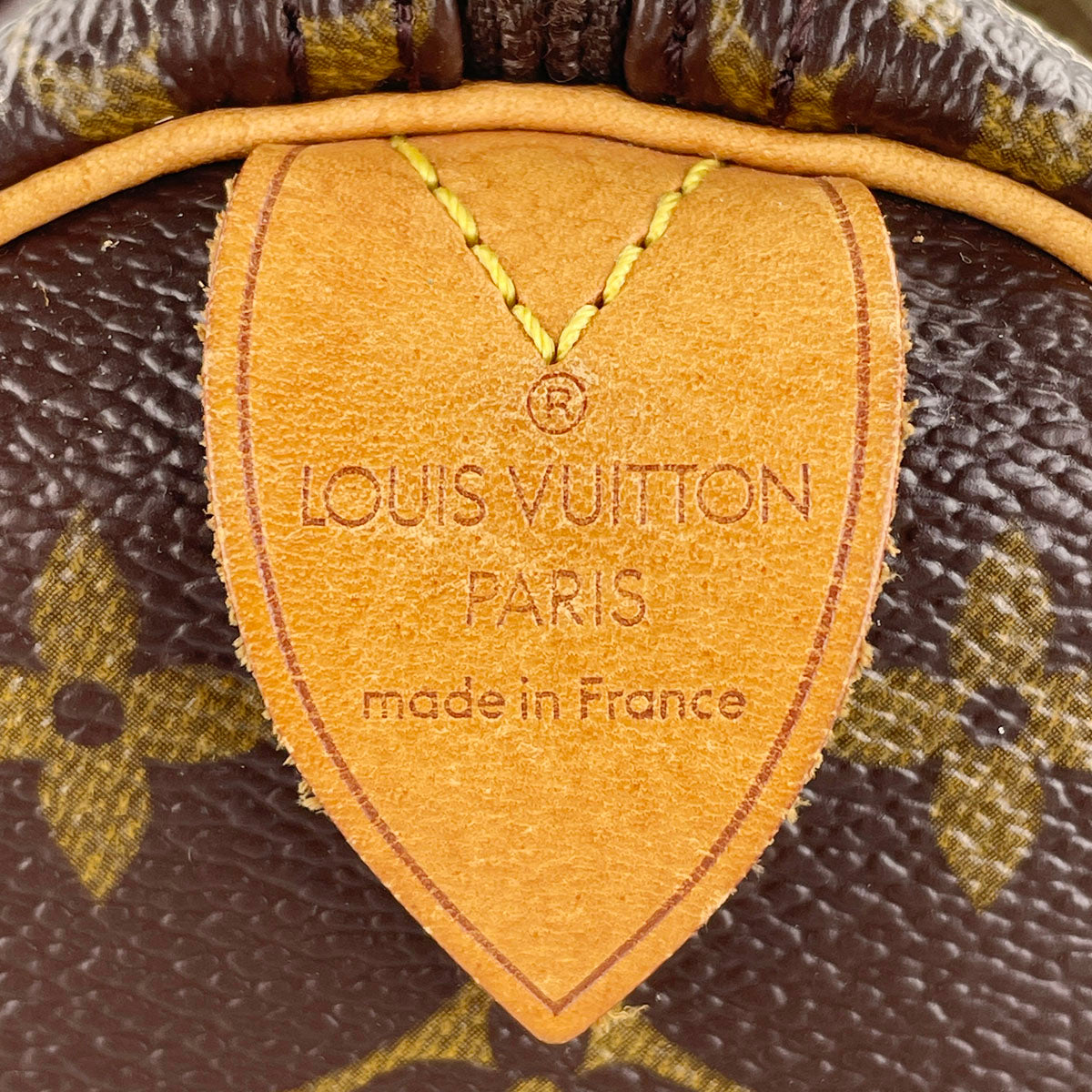 Louis Vuitton Monogram Speedy 25 Coated Canvas Fabric Brown Handbag 4938
