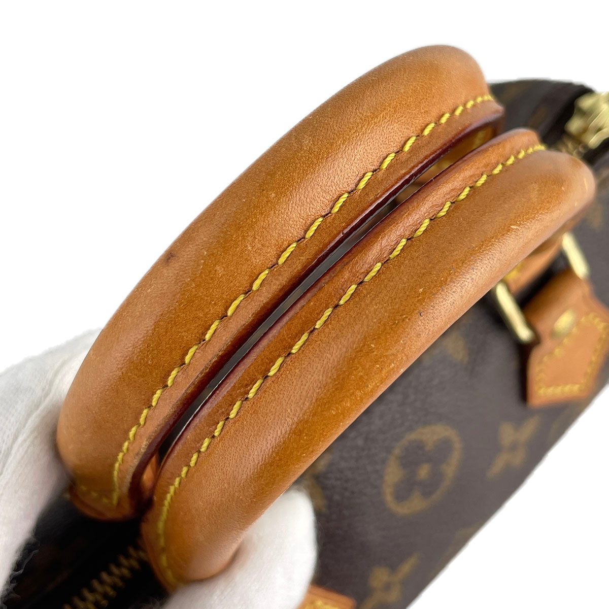 Louis Vuitton Monogram Mini speedy 2way Coated Canvas Fabric Brown Handbag 4853