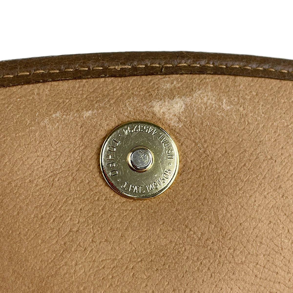 GUCCI Old Gucci Sherry Line PVC Leather Beige Brown Clutch bag 4900