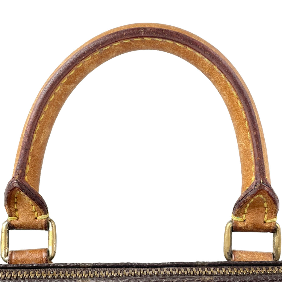 Louis Vuitton Monogram Mini speedy 2way Coated Canvas Fabric Brown Handbag 4901
