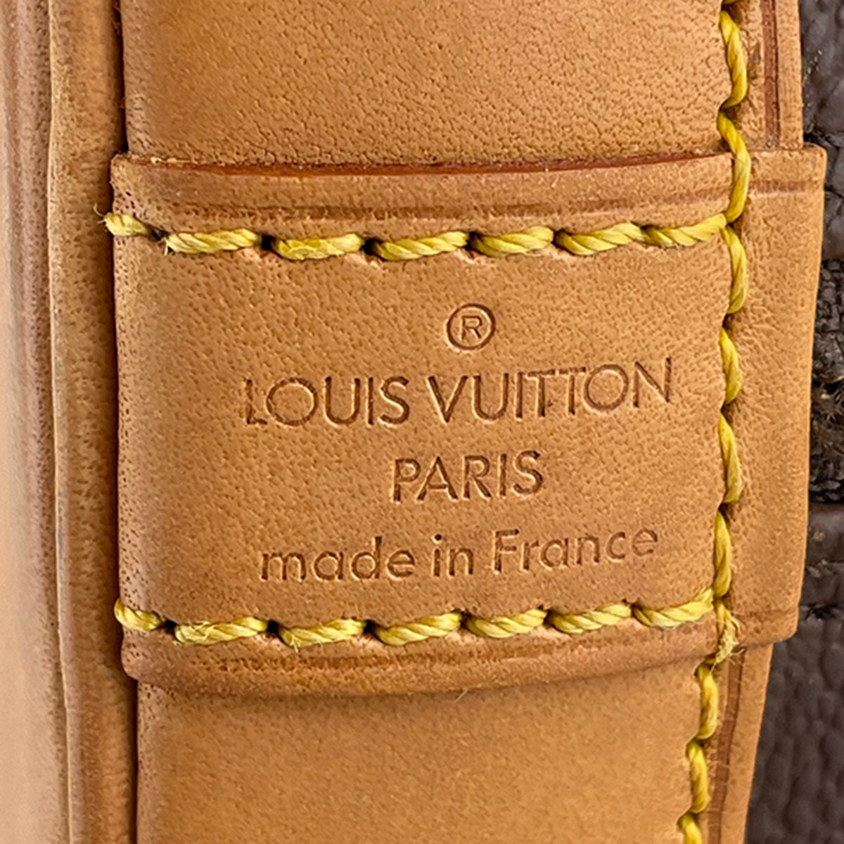 Louis Vuitton Monogram Alma Coated Canvas Fabric Brown Handbag 4823