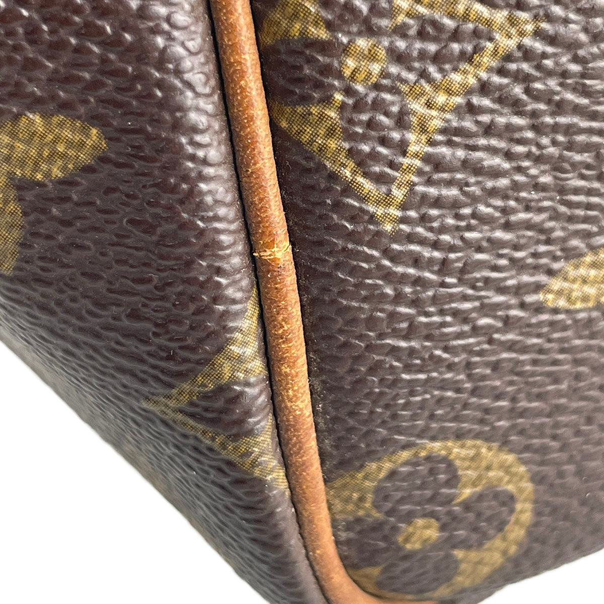 Louis Vuitton Monogram Speedy 30 Coated Canvas Fabric Brown Handbag 4914