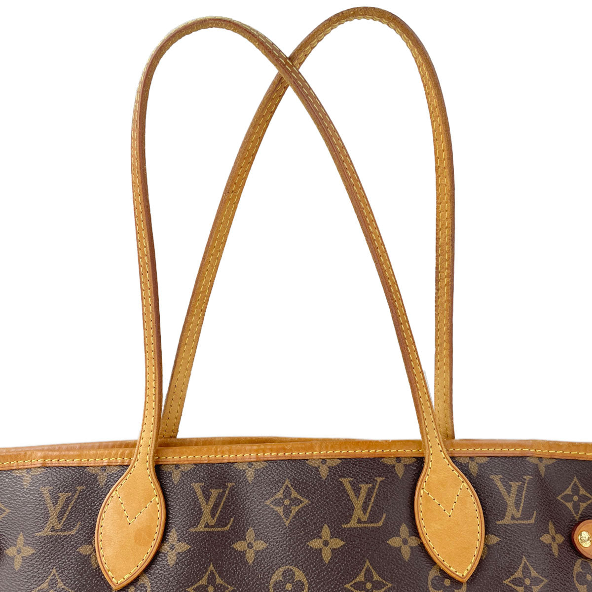 Louis Vuitton Monogram Neverfull MM Coated Canvas Fabric Brown Tote bag 4910
