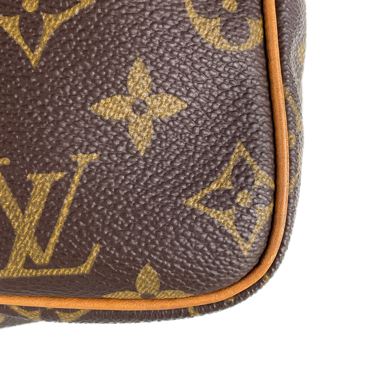 Louis Vuitton Monogram Speedy 30 Coated Canvas Fabric Brown Handbag 4931