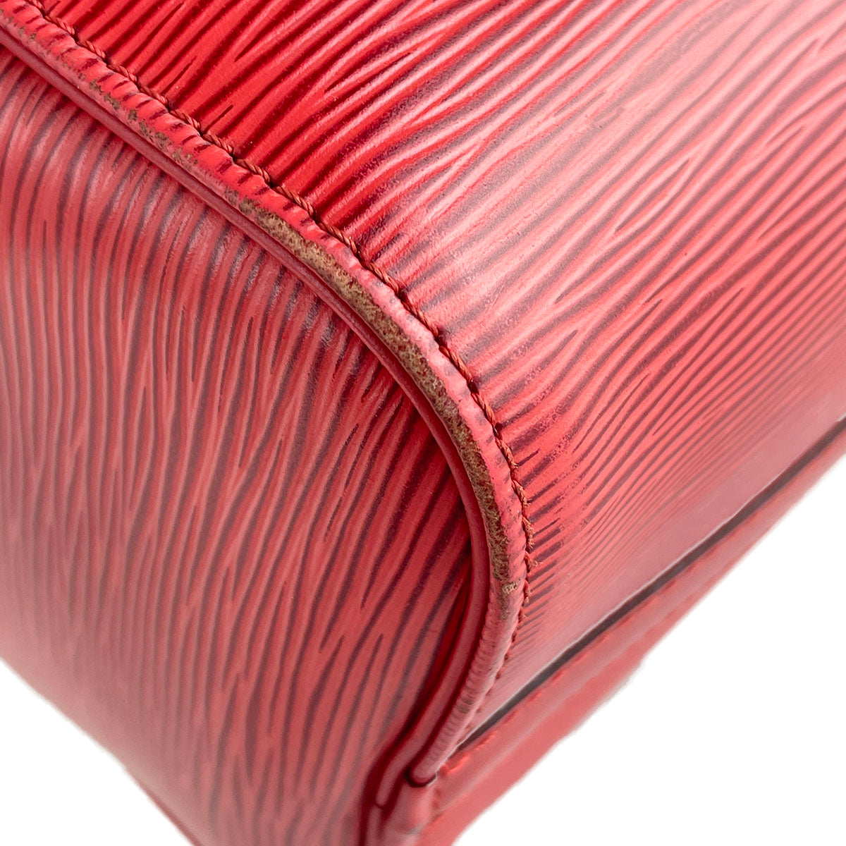 Louis Vuitton Epi Speedy 25 Leather Suede Red Handbag 4919