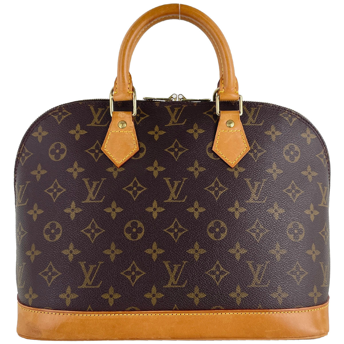 Louis Vuitton Monogram Alma Coated Canvas Fabric Brown Handbag 4912