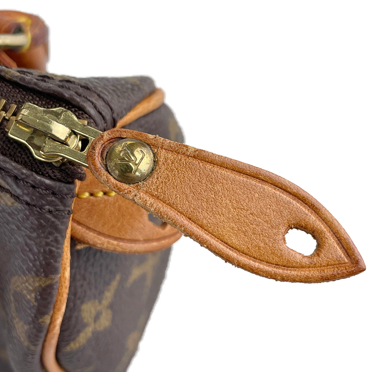 Louis Vuitton Monogram Mini speedy 2way Coated Canvas Fabric Brown Handbag 4884