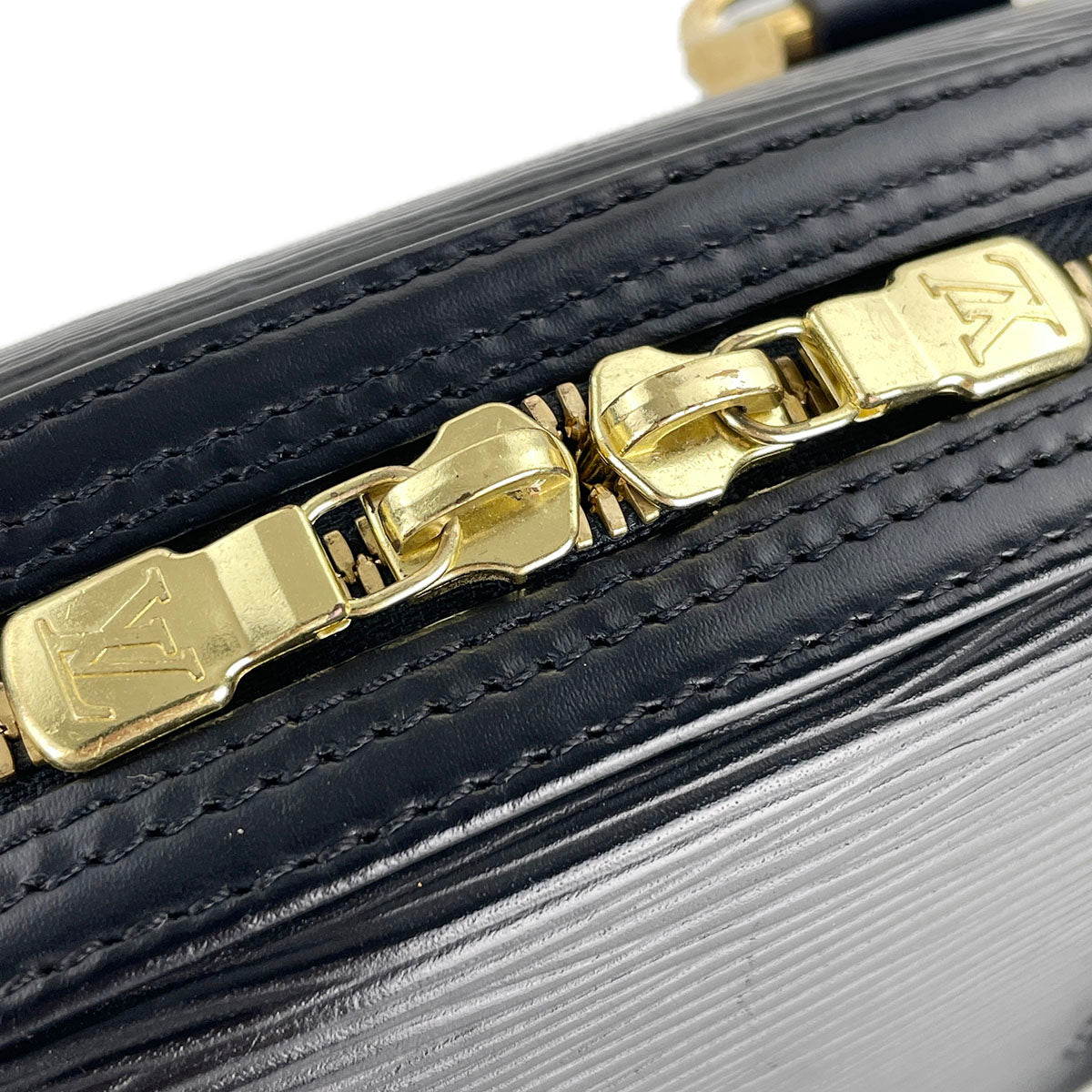 Louis Vuitton Epi Jasmine Leather Suede Black Handbag 4929