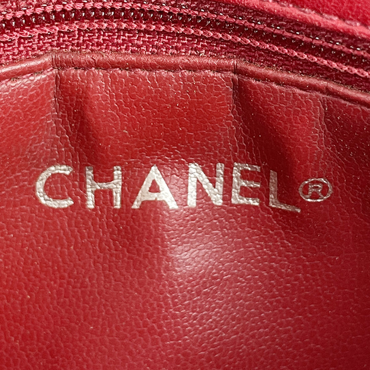 CHANEL Matelasse Lambskin Leather Red Waist bag 4856